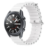 22mm Ocean Style Silicone Solid Color Watch Band, For Samsung Galaxy Watch3 45mm, For Samsung Galaxy Watch 46mm, For Samsung Gear S3 Classic, For Samsung Gear S3 Frontier