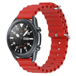 22mm Ocean Style Silicone Solid Color Watch Band, For Samsung Galaxy Watch3 45mm, For Samsung Galaxy Watch 46mm, For Samsung Gear S3 Classic, For Samsung Gear S3 Frontier