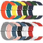 22mm Ocean Style Silicone Solid Color Watch Band, For Samsung Galaxy Watch3 45mm, For Samsung Galaxy Watch 46mm, For Samsung Gear S3 Classic, For Samsung Gear S3 Frontier