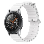 22mm Ocean Style Silicone Solid Color Watch Band, For Samsung Galaxy Watch3 45mm, For Samsung Galaxy Watch 46mm, For Samsung Gear S3 Classic, For Samsung Gear S3 Frontier