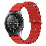 22mm Ocean Style Silicone Solid Color Watch Band, For Samsung Galaxy Watch3 45mm, For Samsung Galaxy Watch 46mm, For Samsung Gear S3 Classic, For Samsung Gear S3 Frontier
