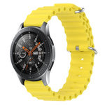 22mm Ocean Style Silicone Solid Color Watch Band, For Samsung Galaxy Watch3 45mm, For Samsung Galaxy Watch 46mm, For Samsung Gear S3 Classic, For Samsung Gear S3 Frontier