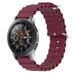 22mm Ocean Style Silicone Solid Color Watch Band, For Samsung Galaxy Watch3 45mm, For Samsung Galaxy Watch 46mm, For Samsung Gear S3 Classic, For Samsung Gear S3 Frontier