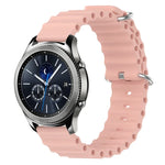 22mm Ocean Style Silicone Solid Color Watch Band, For Samsung Galaxy Watch3 45mm, For Samsung Galaxy Watch 46mm, For Samsung Gear S3 Classic, For Samsung Gear S3 Frontier