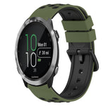 22mm Two-Color Silicone Watch Band, For Garmin Garminmove Style, For Garmin Forerunner 645 Music