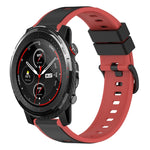 22mm Two-Color Silicone Watch Band, For Amazfit 3, For Amazfit GTR 47mm