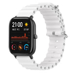 Ocean Style Solid Color Silicone Watch Band, For Amazfit GTR 4 22mm, For Amazfit GTS 4 Mini 20mm
