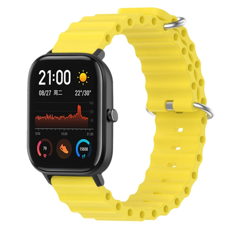 Ocean Style Solid Color Silicone Watch Band, For Amazfit GTR 4 22mm, For Amazfit GTS 4 Mini 20mm