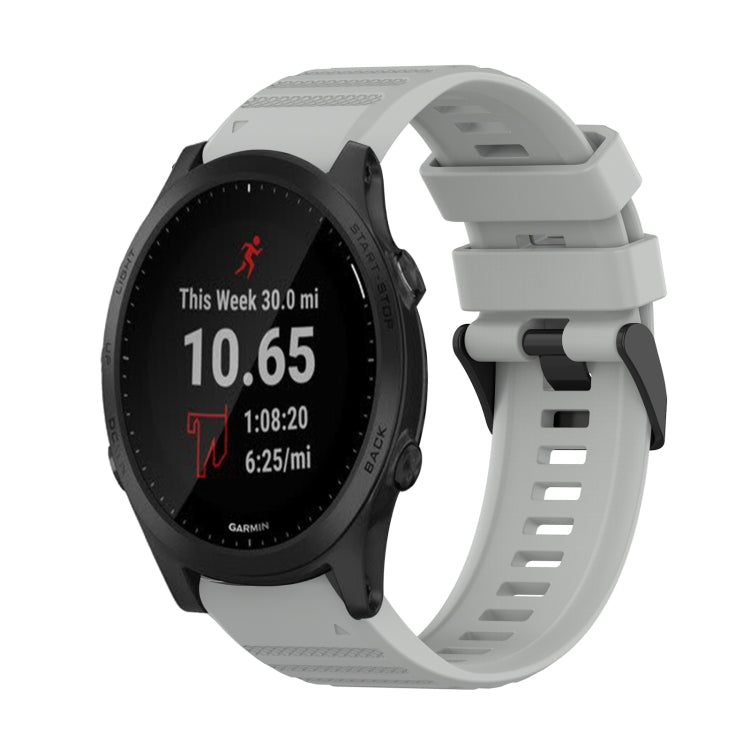 22mm Horizontal Texture Silicone Watch Band with Removal Tool, For Garmin Forerunner 955, For Garmin Forerunner 945, For Garmin Forerunner 935