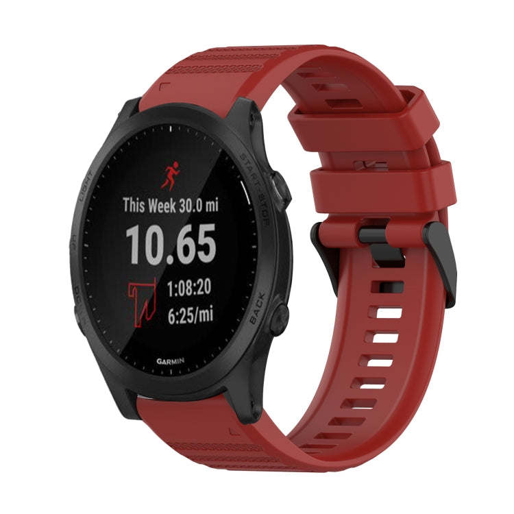 22mm Horizontal Texture Silicone Watch Band with Removal Tool, For Garmin Forerunner 955, For Garmin Forerunner 945, For Garmin Forerunner 935