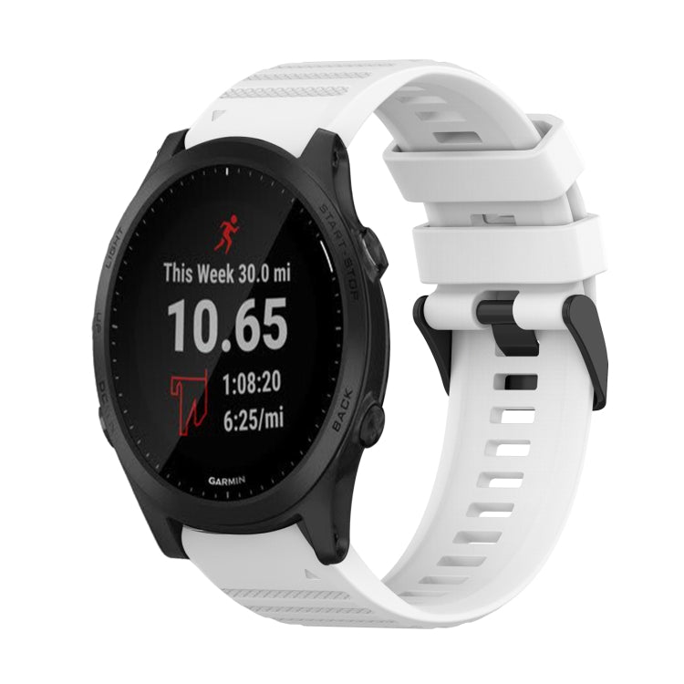 22mm Horizontal Texture Silicone Watch Band with Removal Tool, For Garmin Forerunner 955, For Garmin Forerunner 945, For Garmin Forerunner 935
