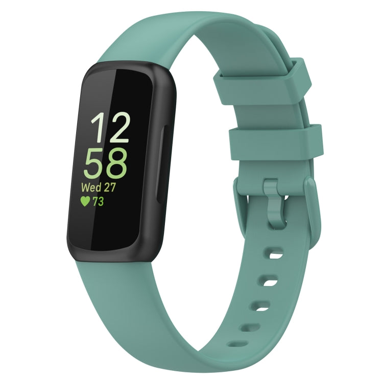For Fitbit Inspire 3 Solid Color Silicone Watch Band, L, S