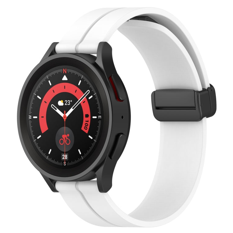 20mm Solid Color Magnetic Clasp Silicone Watch Band, For Huawei Watch GT3 Pro 43mm, For Huawei Watch GT3 42mm, For Huawei Watch GT2 42mm, For Huawei Watch 2
