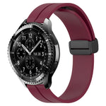 22mm Solid Color Magnetic Clasp Silicone Watch Band, For Samsung Galaxy Watch3 45mm, For Samsung Galaxy Watch 46mm, For Samsung Gear S3 Classic, For Samsung Gear S3 Frontier
