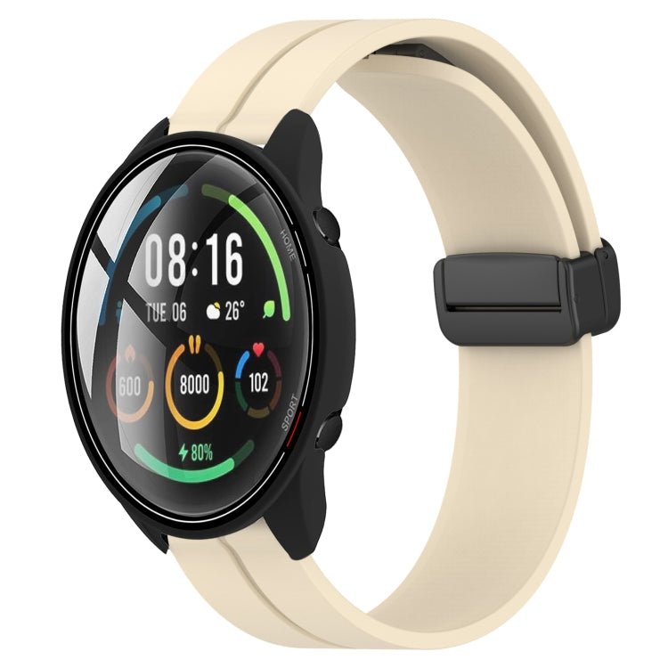 22mm Solid Color Magnetic Clasp Silicone Watch Band, For Xiaomi MI Watch Color