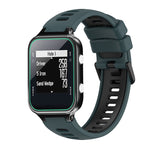 Two-Color Silicone Watch Band, For Garmin Approach S20, For Garmin Approach S5, For Garmin Approach S6