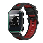 Two-Color Silicone Watch Band, For Garmin Approach S20, For Garmin Approach S5, For Garmin Approach S6