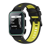 Two-Color Silicone Watch Band, For Garmin Approach S20, For Garmin Approach S5, For Garmin Approach S6