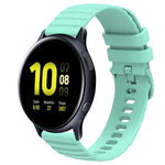 20mm Wavy Dot Pattern Solid Color Silicone Watch Band, For Samsung  Galaxy Watch 4 Classic 42mm, For Samsung  Galaxy Watch 4 Classic 46mm, For Samsung Galaxy Watch Active 2 40mm, For Samsung Galaxy Watch Active 2 44mm