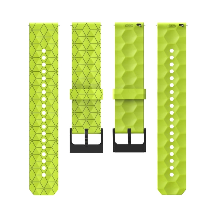 22mm Football Pattern Solid Color Silicone Watch Band, For Xiaomi MI Watch Color