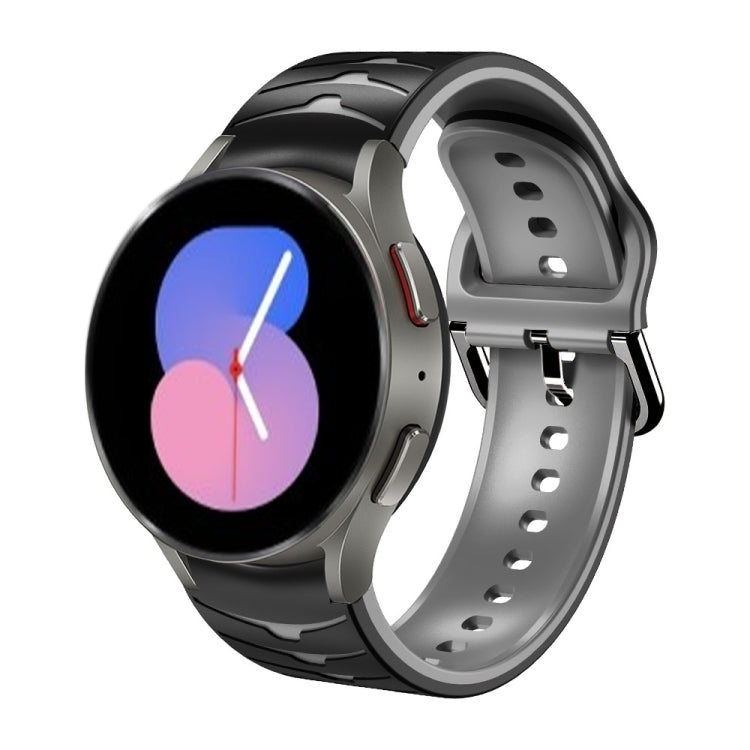 Curved Texture Silicone Watch Band, For Samsung Galaxy Watch 5 44mm, For Samsung Galaxy Watch 5 40mm, For Samsung Galaxy Watch 5 Pro 45mm