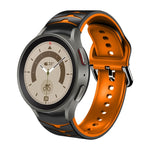 Curved Texture Silicone Watch Band, For Samsung Galaxy Watch 5 44mm, For Samsung Galaxy Watch 5 40mm, For Samsung Galaxy Watch 5 Pro 45mm