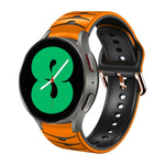 Curved Texture Silicone Watch Band, For Samsung Galaxy Watch 4 44mm, For Samsung Galaxy Watch 4 40mm, For Samsung  Galaxy Watch 4 Classic 42mm