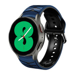 Curved Texture Silicone Watch Band, For Samsung Galaxy Watch 4 44mm, For Samsung Galaxy Watch 4 40mm, For Samsung  Galaxy Watch 4 Classic 42mm