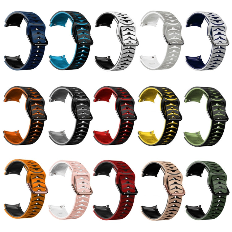 Curved Texture Silicone Watch Band, For Samsung Galaxy Watch 4 44mm, For Samsung Galaxy Watch 4 40mm, For Samsung  Galaxy Watch 4 Classic 42mm