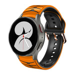Curved Texture Silicone Watch Band, For Samsung Galaxy Watch 4 44mm, For Samsung Galaxy Watch 4 40mm, For Samsung  Galaxy Watch 4 Classic 42mm