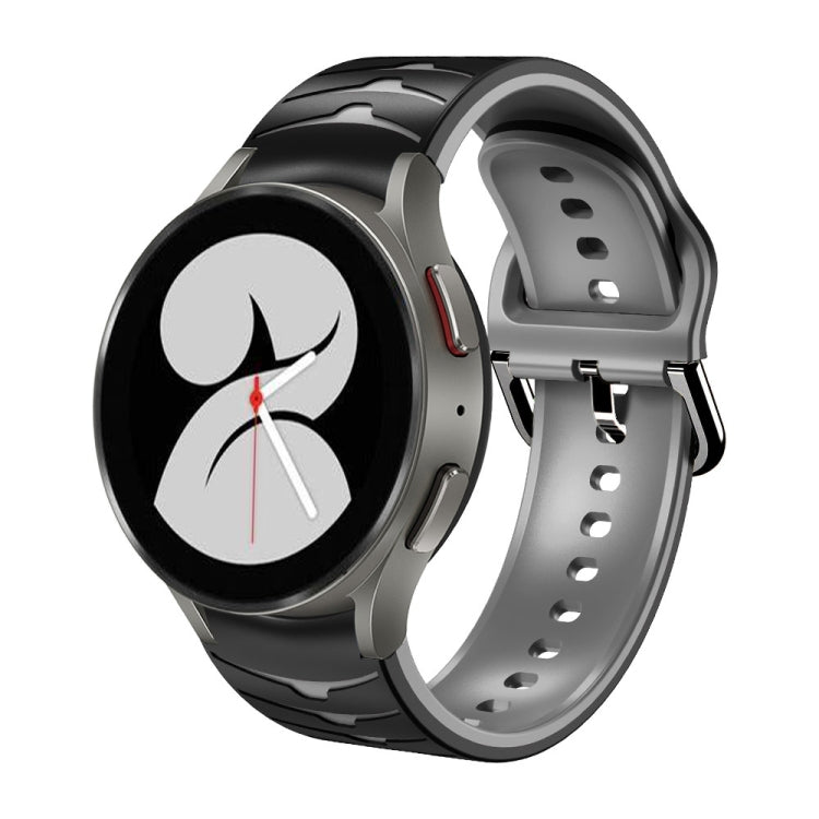 Curved Texture Silicone Watch Band, For Samsung Galaxy Watch 4 44mm, For Samsung Galaxy Watch 4 40mm, For Samsung  Galaxy Watch 4 Classic 42mm