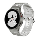 Curved Texture Silicone Watch Band, For Samsung Galaxy Watch 4 44mm, For Samsung Galaxy Watch 4 40mm, For Samsung  Galaxy Watch 4 Classic 42mm