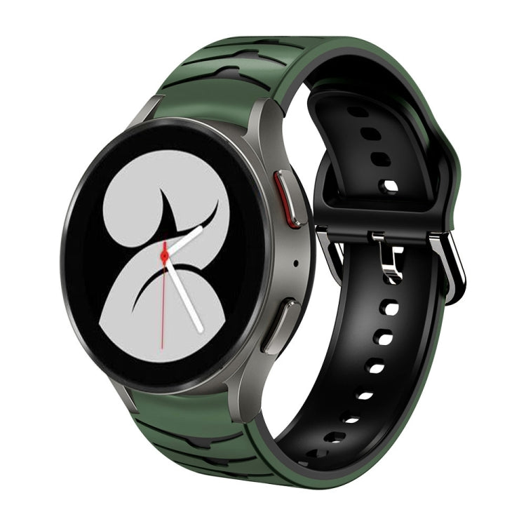 Curved Texture Silicone Watch Band, For Samsung Galaxy Watch 4 44mm, For Samsung Galaxy Watch 4 40mm, For Samsung  Galaxy Watch 4 Classic 42mm