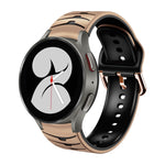 Curved Texture Silicone Watch Band, For Samsung Galaxy Watch 4 44mm, For Samsung Galaxy Watch 4 40mm, For Samsung  Galaxy Watch 4 Classic 42mm