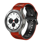 Curved Texture Silicone Watch Band, For Samsung Galaxy Watch 4 44mm, For Samsung Galaxy Watch 4 40mm, For Samsung  Galaxy Watch 4 Classic 42mm