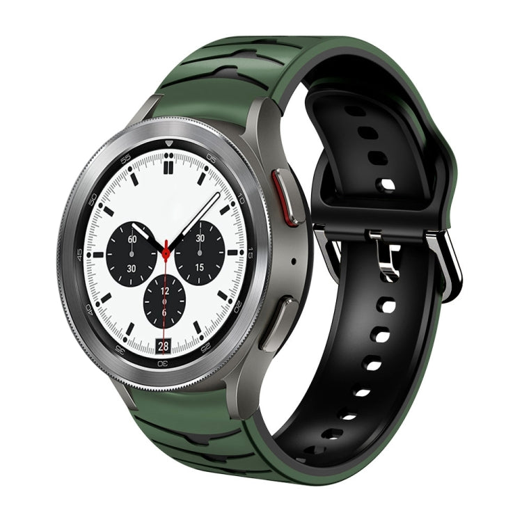 Curved Texture Silicone Watch Band, For Samsung Galaxy Watch 4 44mm, For Samsung Galaxy Watch 4 40mm, For Samsung  Galaxy Watch 4 Classic 42mm
