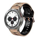 Curved Texture Silicone Watch Band, For Samsung Galaxy Watch 4 44mm, For Samsung Galaxy Watch 4 40mm, For Samsung  Galaxy Watch 4 Classic 42mm