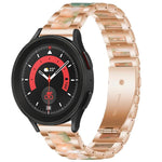 Interbead Resin Metal Watch Band, For Galaxy Watch 5 40 / 44mm, For Galaxy Watch 5 Pro 45mm, For Galaxy Watch 4 40 / 44mm