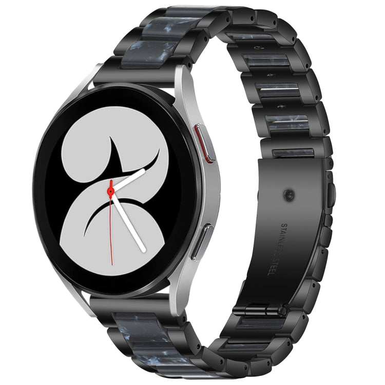 Interbead Resin Metal Watch Band, For Galaxy Watch 5 40 / 44mm, For Galaxy Watch 5 Pro 45mm, For Galaxy Watch 4 40 / 44mm