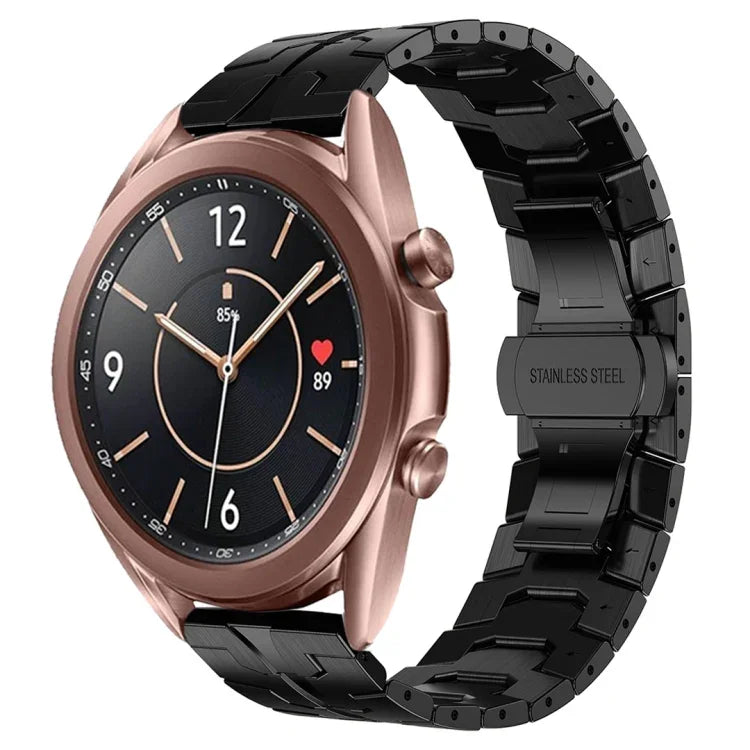 Armor Stainless Steel Metal Watch Band, For Samsung Galaxy watch 42mm, For Samsung Galaxy Watch3 41mm, For Samsung Galaxy Gear Sport, For Samsung Galaxy Watch Active, For Samsung Galaxy Watch5 / Watch5 Pro, For Samsung Galaxy Watch4 / Watch4 Classic