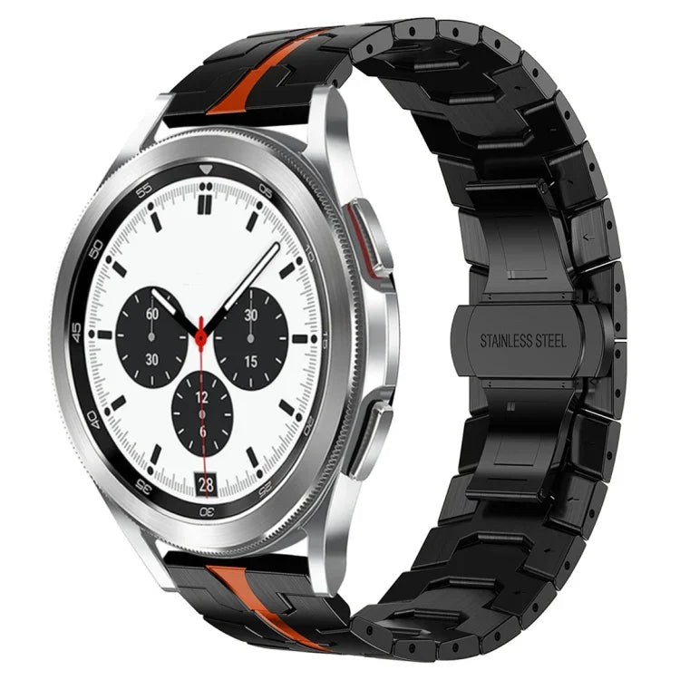Armor Stainless Steel Metal Watch Band, For Samsung Galaxy watch 42mm, For Samsung Galaxy Watch3 41mm, For Samsung Galaxy Gear Sport, For Samsung Galaxy Watch Active, For Samsung Galaxy Watch5 / Watch5 Pro, For Samsung Galaxy Watch4 / Watch4 Classic