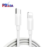 PD11 Single PD3.0 USB-C / Type-C 20W Fast Charger with 1m Type-C to 8 Pin Data Cable, EU Plug, EU Plug + Type-C to 8 Pin Cable
