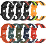 22mm Butterfly Buckle Two-Color Silicone Watch Band, For Samsung Galaxy Watch3 45mm, For Samsung Galaxy Watch 46mm, For Samsung Gear S3 Classic, For Samsung Gear S3 Frontier