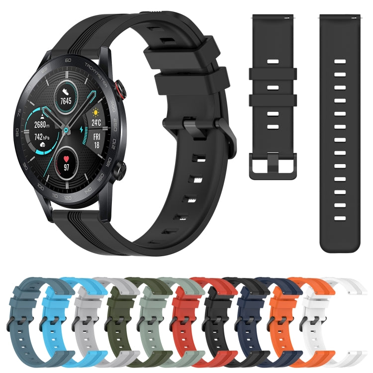 22mm Concave Striped Slicone Watch Band, For Honor Magic Watch 2 46mm, For Honor Watch Dream, For Huawei Watch GT3 SE
