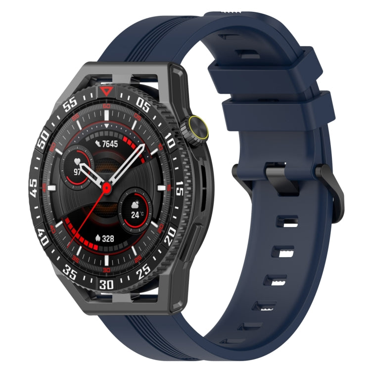 22mm Concave Striped Slicone Watch Band, For Honor Magic Watch 2 46mm, For Honor Watch Dream, For Huawei Watch GT3 SE