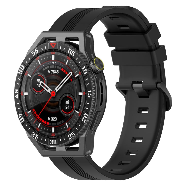 22mm Concave Striped Slicone Watch Band, For Honor Magic Watch 2 46mm, For Honor Watch Dream, For Huawei Watch GT3 SE