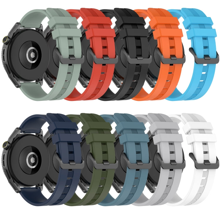 20mm Concave Striped Slicone Watch Band, For Amazfit Pop