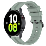 20mm Concave Striped Slicone Watch Band, For Samsung Galaxy Watch5 44mm, For Samsung Galaxy Watch 6 Classic 47mm, For Samsung Galaxy Watch5 40mm, For Samsung Galaxy Watch5 Pro 45mm