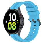 20mm Concave Striped Slicone Watch Band, For Samsung Galaxy Watch5 44mm, For Samsung Galaxy Watch 6 Classic 47mm, For Samsung Galaxy Watch5 40mm, For Samsung Galaxy Watch5 Pro 45mm
