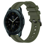 20mm Concave Striped Slicone Watch Band, For Samsung Galaxy Watch Active 2 40mm, For Samsung Galaxy Watch Active 2 44mm, For Samsung Galaxy Watch 42mm, For Samsung Galaxy Watch 6 44mm
